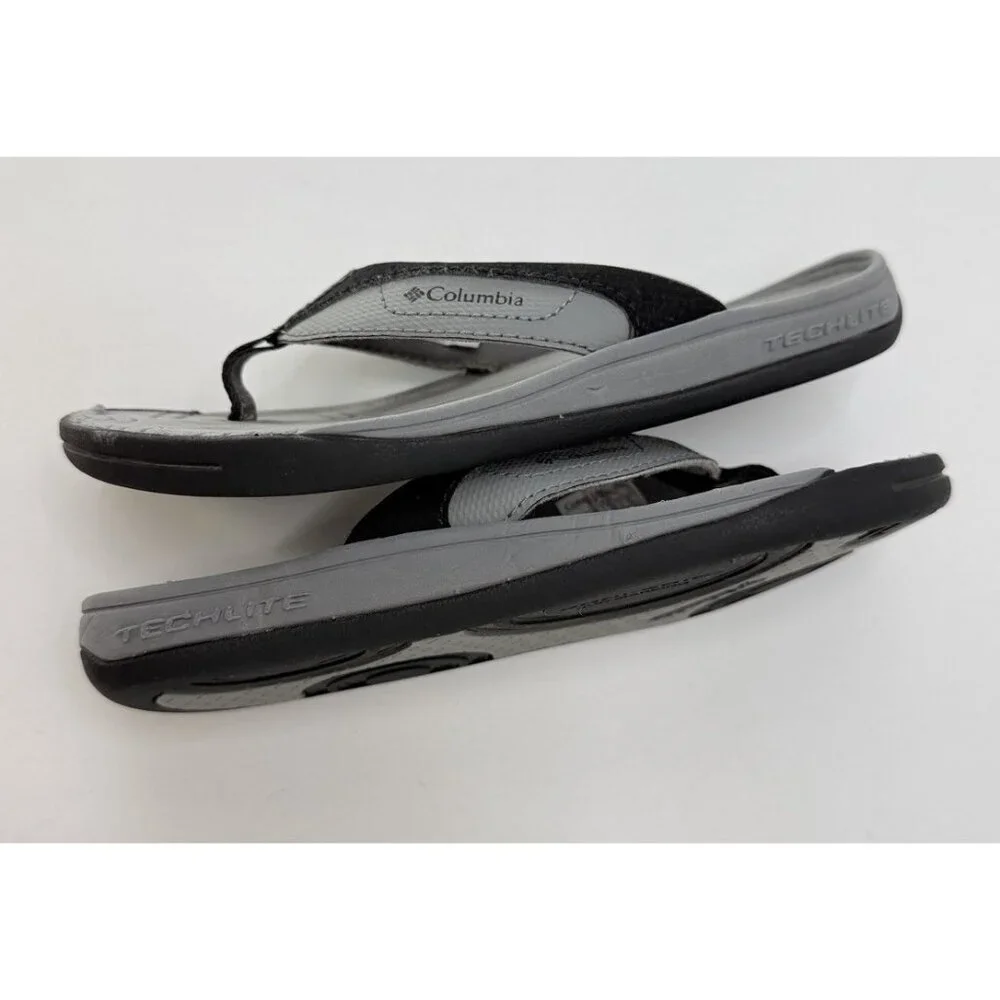 Columbia Toddler Unisex Slip-On Flip Flops Sandals‎ Size 1 Waterproof See Photos